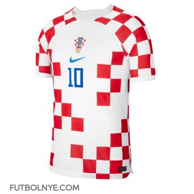 Camiseta Croacia Luka Modric #10 Primera Equipación Mundial 2022 manga corta
